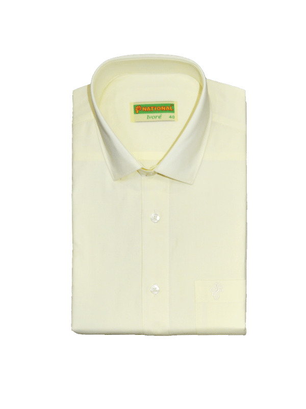 National Cotton Mens Cream Color Wedding Comb Half Sleeve - Vivaha_NHV_02
